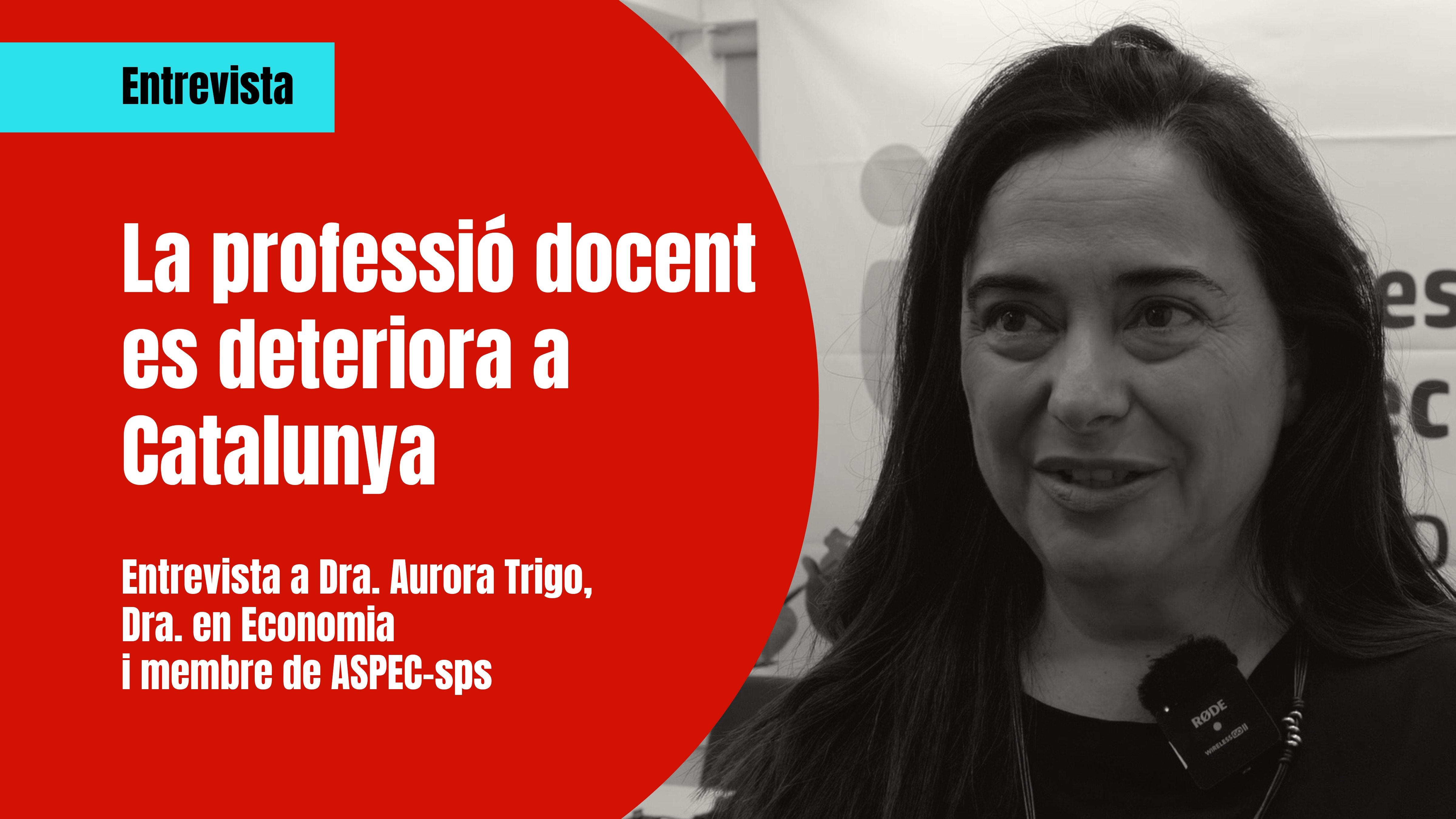 Entrevista de la Dra. Trigo en la presentación del informe en el sindicato de Professors de Secundària. nuestro canal YouTube. 