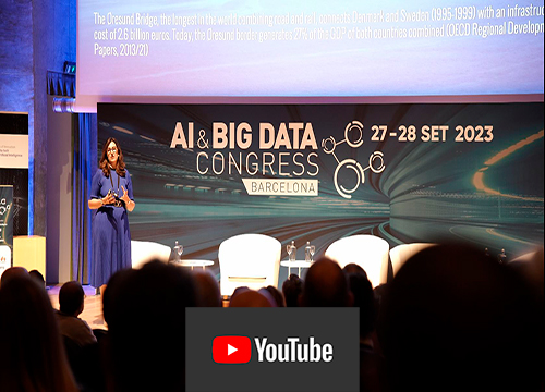 Acceso a la entrevista a Inma Martínez, en el AI & BigData Congress Barcelona, en nuestro canal Youtube