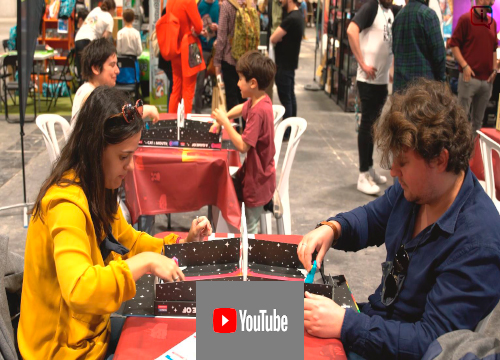 entrevistas a especialistas en juegos de mesa en la Feria INTEROCIO de Madrid