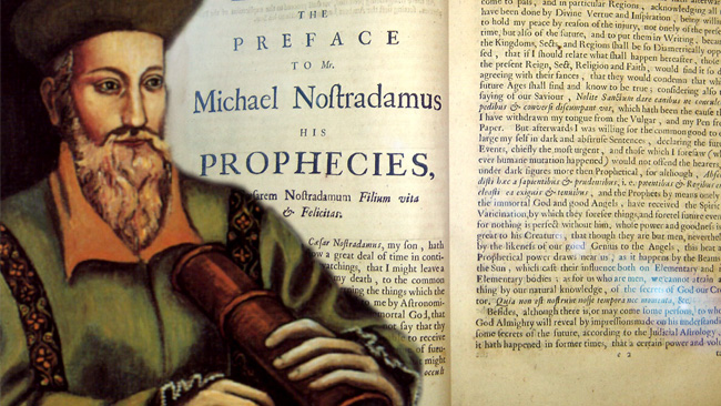 Las diez predicciones de Nostradamus por 2016 Augura una tercera guerra mundial, la erupción del Vesubio o una gran crisis económica