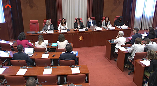 Primera Comisión de Educación y FP en el Parlament